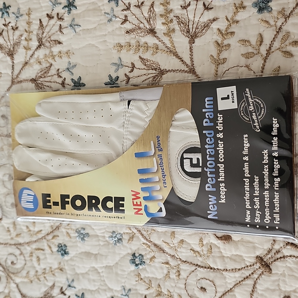 E-FORCE Chill Racquetball Glove Large Right Handed NWT